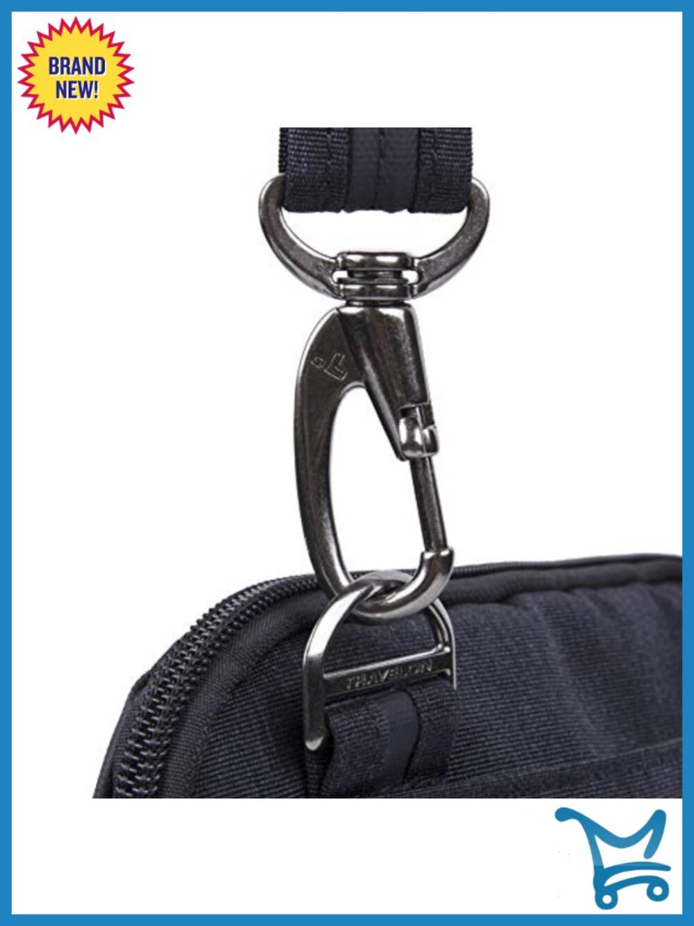 Anti-Theft Crossbody Bag with RFID Blocking, Adjustable Strap - Picture 5 of 6